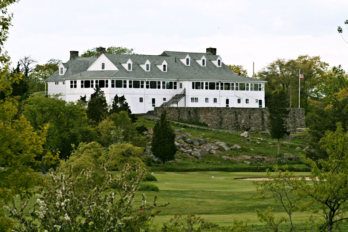 The historic Rockport Golf Club clubhouse