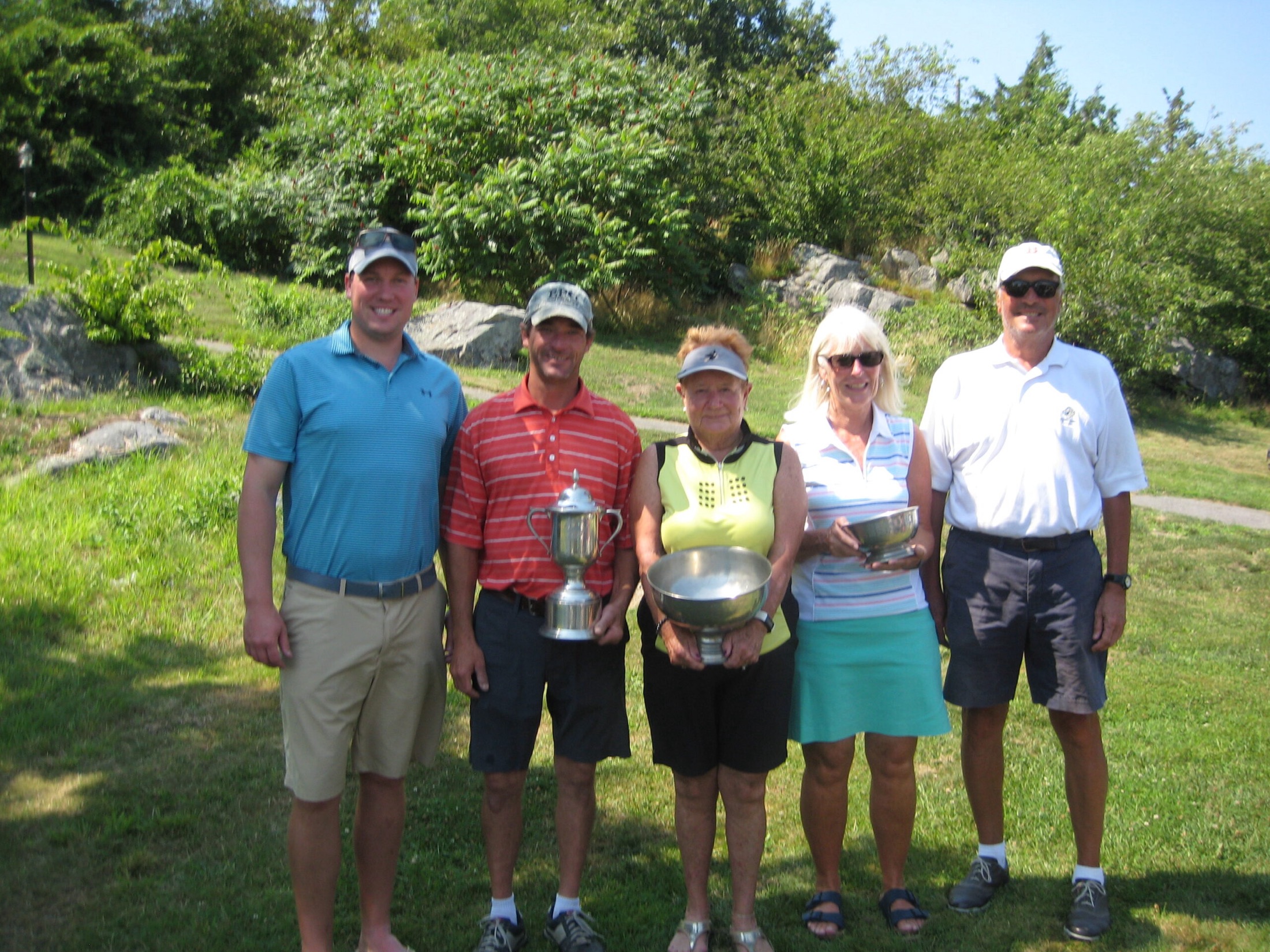 Panoramic view across the course