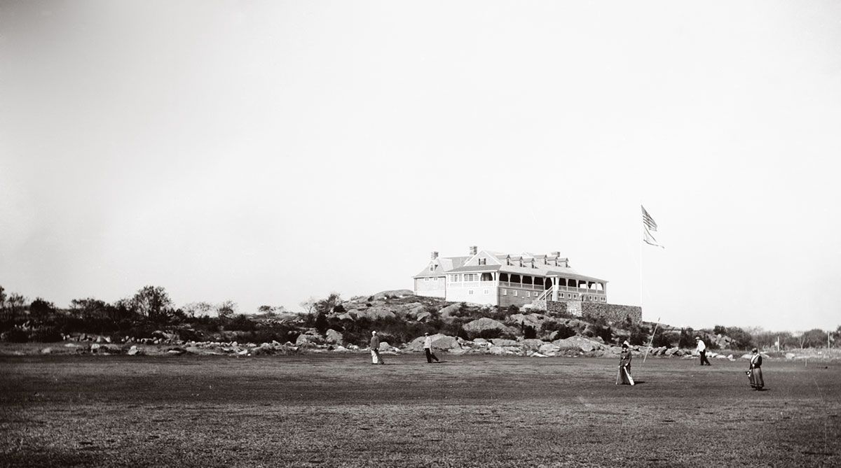 An archival photograph of the club and its members