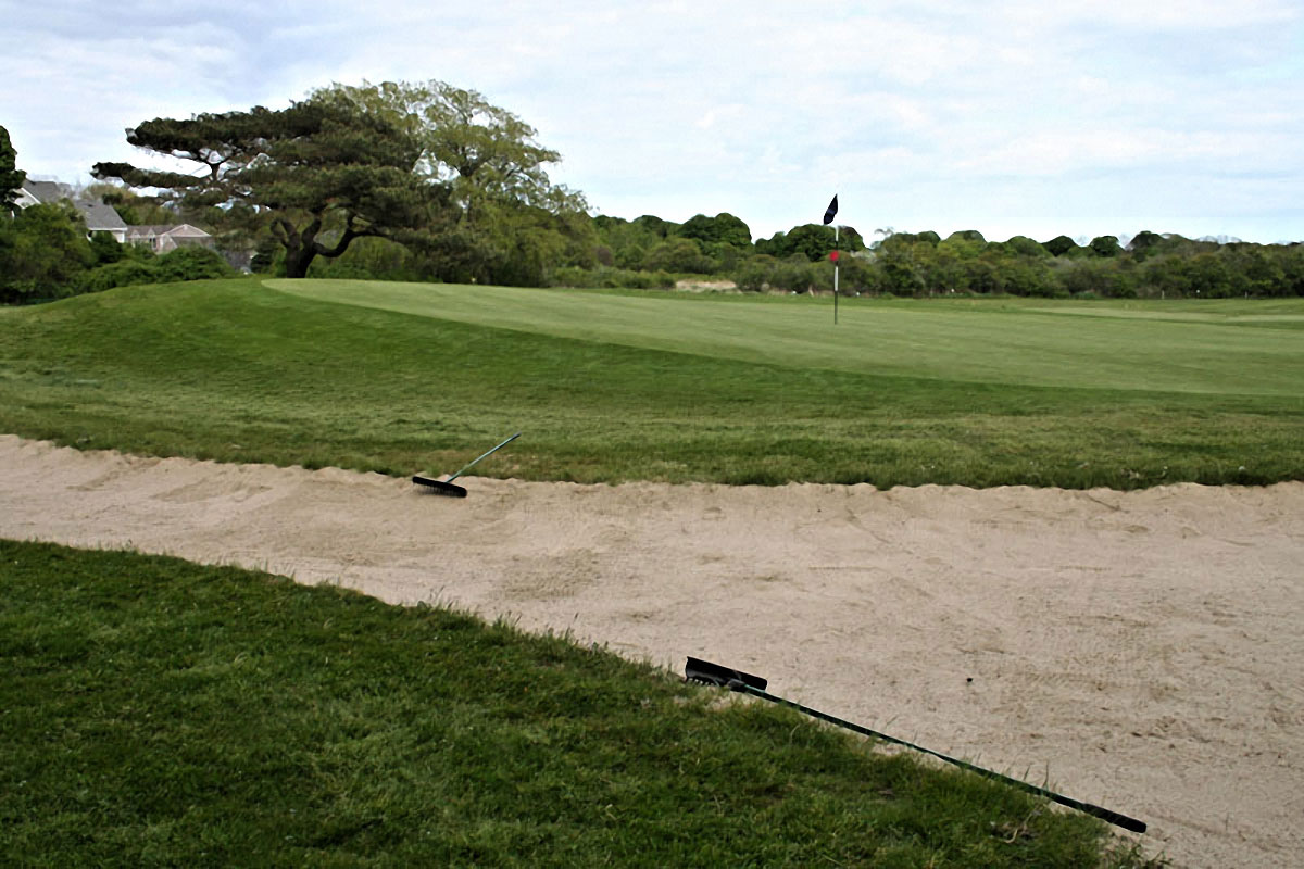 The first green at Rockport Golf Club